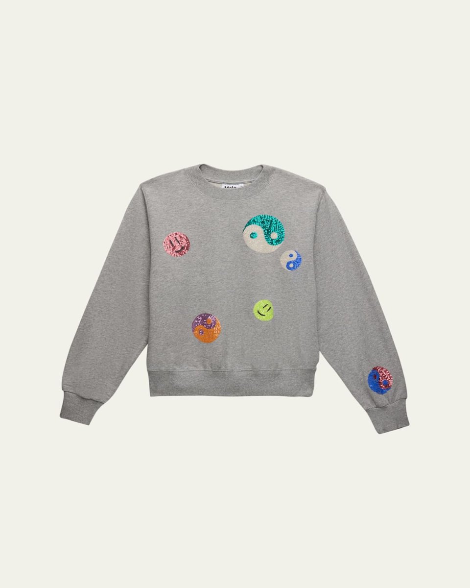 Girl's Marge Sequin Sweatshirt, Size 8-12
